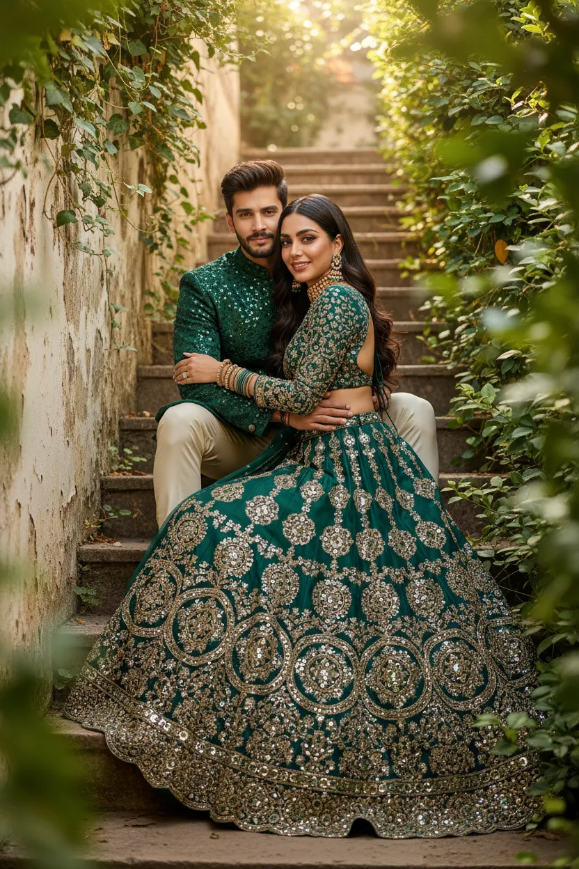 cinematic editorial couple portrait - Ai Prompt